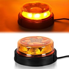 Yinaolan Amber Rotating Beacon Light 5.1 Inch Flashing Strobe Warning Light with Screw Mount for, 스타일 2