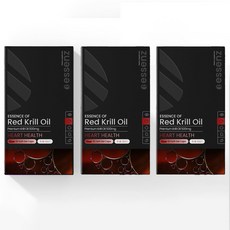 뉴질랜드 에센즈 레드 크릴오일 60정, 3개