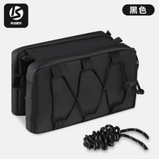 KUASUODT 腳踏車上管包 防水騎行裝備收納包, 黑色, 1個