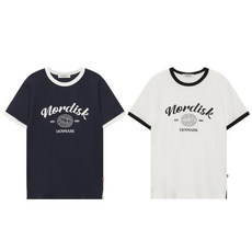 [백화점 정품] 25FW 그래픽 링거 반팔 티셔츠 - W OWM25258 2Color