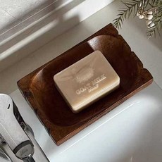 깔끔한 우드 비누 받침대 거치대 욕실 인테리어 비누함, 1개, 목재 비누함