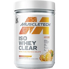 Muscletech Health Iso Whey Clear Ultra-Pure蛋白質 橘子夢幻週期, 505g, 1個