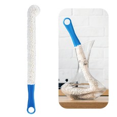 YGG 와인 디캔더 청소 세척 솔, 1개, 블루 대형