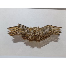 手工皮影 貓頭鷹 牛皮雕刻, 如圖所示, 1個