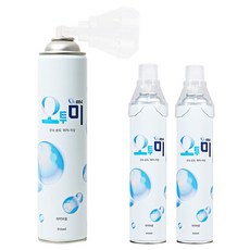 오투미 휴대용 산소캔 산소호흡기 대용량 산소통 산소 식약처인증, 3개