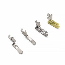4PCS 오래된 재봉틀 노래 노루발 세트 철 구멍 노루발 오른쪽 왼쪽 측면 노루발 플라스틱 구멍 단일 지퍼, MULTI