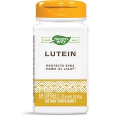 Nature's Way 然萃維 葉黃素20mg軟膠囊, 60顆, 1罐