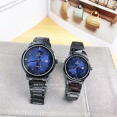 SIGMA 席葛瑪 簡約時尚情侶對錶 防水錶 藍黑對錶 1122M-B3/1122L-B3