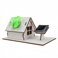 과학기트 문화센타 풍력 전력 에너지 실험세트 만들기 태양광키트 DIY 교구 관찰 과학, 2. 태양광 발전 주택 재료