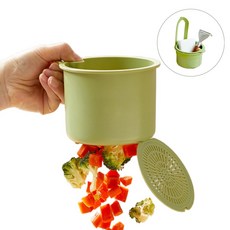 헬스와미 원터치 걸리형 싱크대 물빠짐 음식물 거름망 수세미 주방, 1개