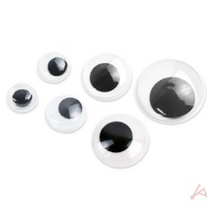 MN 인형눈 스티커 미술부자재, 30mm