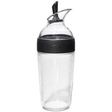 옥소 OXO 굿 그립스 1.5컵 샐러드 드레싱 셰이커 병 258263, Black