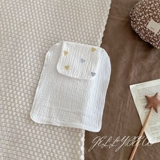 北歐ins風兒童吸汗巾 純棉紗四層寶寶墊背巾 幼兒園隔汗巾 男女童, 彩色愛心-吸汗巾, 1個