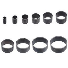 DIY 공예 가죽 EVA 폼 섬유 보드 클레이에 대 한 10Pcs 높은 탄소 철강 라운드 가죽 구멍 펀치 다이 세트, 표시된 대로