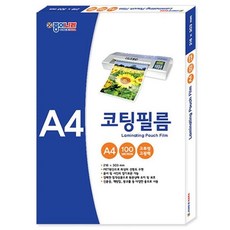 고광택 고투명 필름 코팅 A4 micron 100매 89105EA 1(ea), 단품