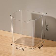 冰箱側門收納盒 水果蔬菜分裝保鮮盒 廚房收納儲物盒, 1個, 透明