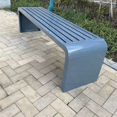 공원 카페 의자 정원 운동장 긴 철제 정류장 나무 벤치 공원의자, S. 회색 1m