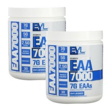 EVL EAA 7000 무맛 가루 파우더 237g 2개 운동 부스터 BCAA