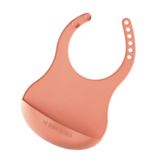 홍스파파 플래티넘 실리콘 턱받이, 인디 핑크, 1개, 1개입