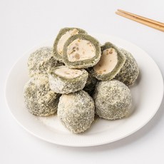 [용이네떡방]떡 쑥두텁떡 견과류가 가~득한 두텁떡 떡선물, 30개, 60g