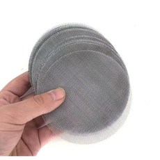 桃園出貨 無氣噴塗機油漆乳膠漆塗料不鏽鋼過濾網 雜質顆粒漏斗網過濾罩配件, 1個, 吸料管網片（9厘米）10片