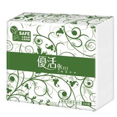 優活抽取式擦手紙巾200抽x20包/箱, 200, 1個