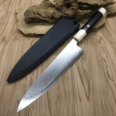 職匠 95層大馬士革料理牛刀 VG-10鋼芯不鏽鋼 刃長24.5公分, 1個, 單刀 不含鞘