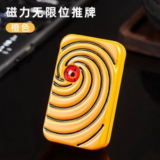 新款麵具EDC指尖玩具無限位推牌磁力解壓潮玩, 【面具】-橙色, 1個