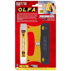 OLFA 玻璃刮刀 GSR-1/3B，適用左右手，附4片0.25mm不鏽鋼刀刃, 詳見包裝