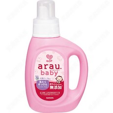 SARAYA arau. baby 無添加洗衣精 800ml 嬰幼兒專用 植物配方 溫和洗淨, 1個, 一瓶