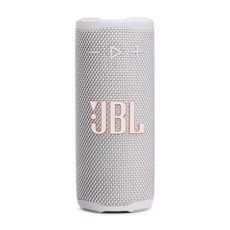 JBL 그립 - 대담한 JBL Pro 사운드 및 주변 조명이 있는 컴팩트 블루투스 스피커 최대 14시간 재생 물 먼지 및 낙하 방지IP68 Auracast와 멀티 스피커, 화이트