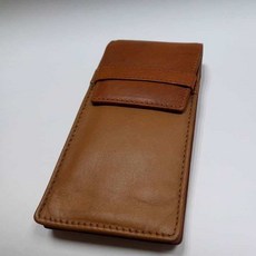 長益鋼筆 真皮皮套 鋼筆保護套 限量精緻款, 1個, 咖啡色(深色, 咖啡色(深色