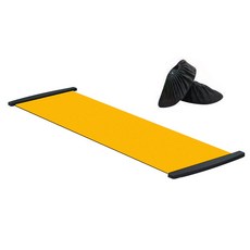 루루홈 홈트레이닝 런닝 슬라이드 보드 2m + 전용 덧신, 오렌지