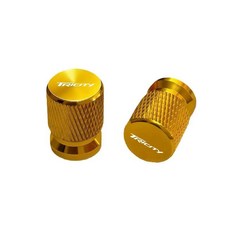 람브레타 액세서리용 오토바이 알루미늄 타이어 휠 장식 부품 밸브 스템 캡 커버, 1. Gold, 1개