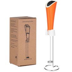 Commonfrog CF1 Kitchen 강력한 우유 거품기 - 초고속 핸드헬드 음료 믹서 - 커피 라떼 카푸치노 말차 핫초콜릿 및 크리머용 전기 거품기 폼 메이커 -, 주황색