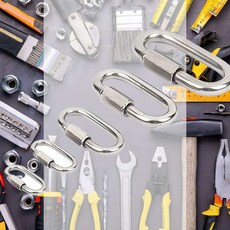 퀵링크 텐트 로프 카라비나 등산 다용도 클립, M8_74mm, 1개