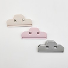 과자 봉지 집게 비닐 봉투 밀봉 밀폐 클립 1P, 그레이, 그레이