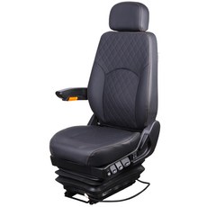 화물차 의자 중장비 충격흡수 시트 지게차 교환 굴삭기 체어, 7 세븐럭스 블랙레더 암레스트 S2C01G2H, 1개