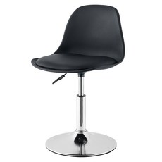 바 스툴 의자 스탠딩 높은의자 캐셔 스탠드 높은 체어, 1단 3단 봉 두꺼운 받침대, 블랙 로우레그 39-54cm