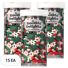 퀄리티스프링클 크리스마스 이브 스프링클, 15개, 63g