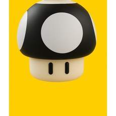 Switch 蘑菇卡夾 遊戲收納 隨身攜帶 卡帶盒, 1個, 蘑菇造型卡盒 (消光黑) 無掛勾