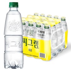 씨그램 레몬 탄산수 무라벨, 450ml, 20개
