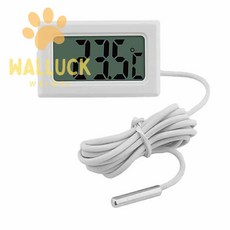 워럭이 1m 매립형 LCD 온도계 탕온도계, 블랙