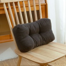 【新客專享】辦公室腰靠靠墊午睡枕頭辦公椅靠背背墊椅子護腰腰枕, 深灰色（腰靠）