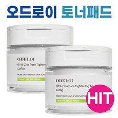 1+1 오드로이 모공수축 토너패드 시카 91퍼센트 로프디 70매 나노, 2개, 70매입