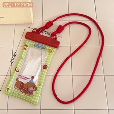 騰億 原創卡通手機防水袋 氣囊漂浮 可觸控, 3 派對臘腸狗 - 防水袋, 1套