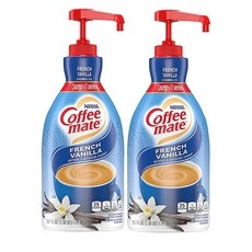 Nestle Coffee Mate 네슬레 커피 메이트 프렌치 바닐라 리퀴드 액상 커피 크리머 50.7oz(1.5L) 2팩, 1.5L, 2개, 1개입