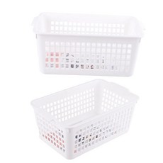직사각 바스켓 수납바구니 수납 소품 정리 플라스틱 바구니 3호, 본상품