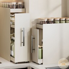 온빛마켓 틈새 슬라이드 수납장 주방수납장, 단품