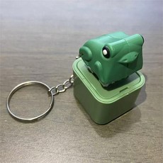 오리 키보드 키캡 키링 퀼키 개구리 덕 피젯 토이 감각 스트레스 해소 클리커 여성용 남성용, 01 개구리키캡